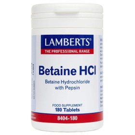 Lamberts Betaine HCL 324mg Pepsin για την Καλή Λειτουργία του Πεπτικού 180Tabs