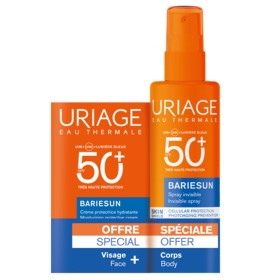 Uriage Promo Bariesun Invisible Scented SPF50+ Dry Touch Spray 200ml & Δώρο Moisturizing SPF50+ Protective Cream 50ml