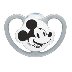 Nuk Πιπίλα Σιλικόνης Perfect Match Air Mickey Γκρι με Θήκη 18-36m