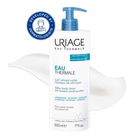 Uriage Promo -20% Eau Thermale Silky Body Lotion Λοσιόν Σώματος 24ωρης Ενυδάτωσης για Ευαίσθητες & Ξηρές Επιδερμίδες με Αντλία 500ml