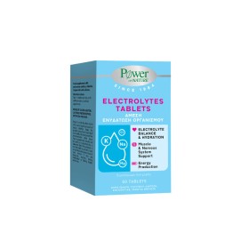 Power of Nature Electrolytes Συμπλήρωμα Διατροφής Ηλεκτρολυτών 60 δισκία