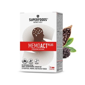Superfoods MemoAct Plus Συμπλήρωμα Διατροφής για Μνήμη/Συγκέντρωση 30caps