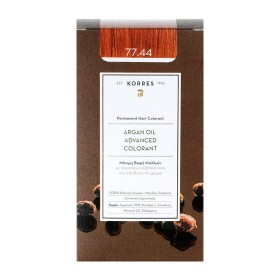 Korres Argan Oil Advanced Colorant 77.44 Ξανθό Έντονο Χάλκινο, Μόνιμη Βαφή Μαλλιών, 50ml