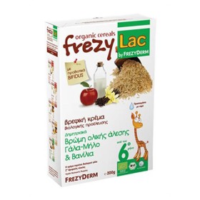 Frezyderm Frezylac Βρώµη Ολικής Άλεσης Γάλα-Μήλο και Βανίλια 200gr