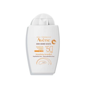 Avene Mineral Fluid Αδιάβροχη Αντηλιακή Κρέμα Προσώπου SPF50 40ml