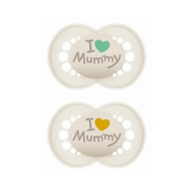 MAM – I Love Mummy Πιπίλα με Θηλή Σιλικόνης 16m+ 2τμχ Girl