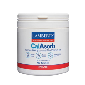 Lamberts CalAsorb Calcium 800mg Plus Vitamin D3 180 Ταμπλέτες