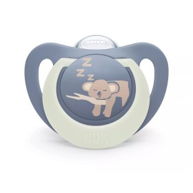 Nuk First Choice Πιπίλα Σιλικόνης Νυκτός με Θήκη Μπλε Κοάλα για 18-36 μηνών