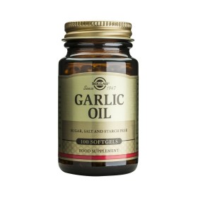Solgar Garlic Oil Συμπλήρωμα Διατροφής Με Λάδι Από Σκόρδο Για Μείωση Της Υψηλής Πίεσης 100 Μαλακές Κάψουλες