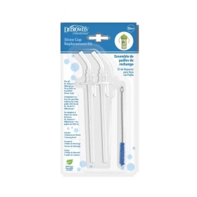 Dr. Brown's Straw Cup Replacement Kit 2 Ανταλλακτικά Καλαμάκια για Κύπελλο + 1 Βουρτσάκι Καθαρισμού