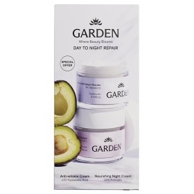 Garden Promo No3 Αντιρυτιδική Κρέμα με Υαλουρονικό Οξύ 50ml + Θρεπτική Κρέμα Νυκτός με Αβοκάντο 50ml