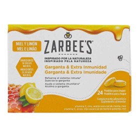 Zarbee’s Honey & Lemon Παστίλιες για Πονόλαιμο & Ενίσχυση Ανοσοποιητικού για Ενήλικες & Παιδιά 6+ Ετών 24 παστίλιες