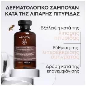Apivita Dandruff Relief Σαμπουάν κατά της Ξηροδερμίας 250ml – φωτογραφία 2