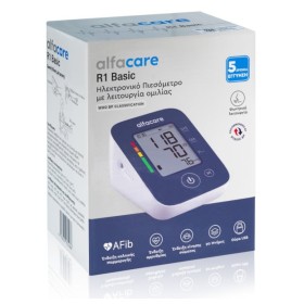 Alfacare R1 Basic Ηλεκτρονικό Πιεσόμετρο με Φωνητική Λειτουργία, 1τεμ