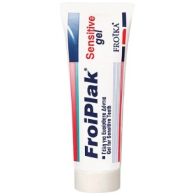 Froika Froiplak Sensitive Gel, Στοματική Αντιμικροβιακή Γέλη με Φθόριο, για γρήγορη ανακούφιση από τον πόνο των ευαίσθητων δοντιών, 50ml
