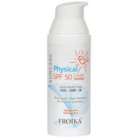 Froika Sun Care Physical Tinted Cream Spf 50+-Αντηλιακή Κρέμα με Υψηλή Φωτοπροστασία για Υπερευαίσθητα Δέρματα,με Χρώμα, 50ml