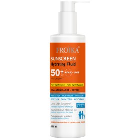 Froika Sunscreen Hydrating Fluid Hyaluronic Acid SPF50+ Αντιηλιακό Γαλάκτωμα Με Υαλουρονικό Οξύ Για Πρόσωπο & Σώμα 250ml