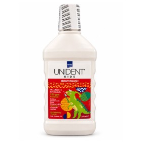 Intermed Unident Kids 250 ppm Mouthwash Παιδικό Στοματικό Διάλυμα από 6 Ετών με Υπέροχη Γεύση Φράουλα 500ml