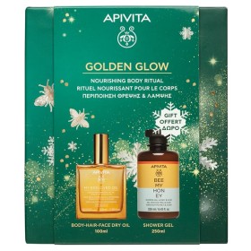 Apivita Promo Golden Glow with My Beeloved Dry Oil 100ml & Bee My Honey Shower Gel 250ml