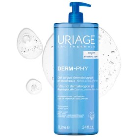 Uriage Derm-Phy Extra Rich Surgras Dermatological Πλούσιο Αφρώδες Gel Καθαρισμού Προσώπου & Σώματος 1000ml Sticker -20%
