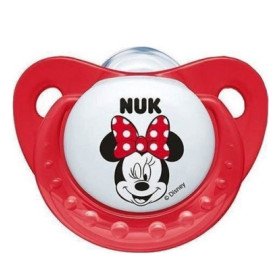 Nuk Trendline Disney Minnie Σιλικόνης Κόκκινη με κρίκο 6-18m 1τμχ (art.no.10.736.380)