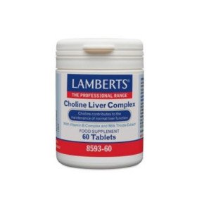 Lamberts Choline Liver Complex Συμπλήρωμα Διατροφής για τη Καλή Λειτουργία του Συκωτιού 60 Ταμπλέτες
