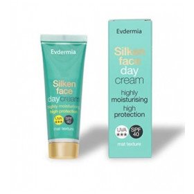 Evdermia Silken Face Day Cream SPF40 Ενυδατική Αντιηλιακή Κρέμα Προσώπου 50ml