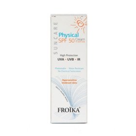 Froika Sun Care Physical Tinted Cream Spf 50+-Αντηλιακή Κρέμα με Υψηλή Φωτοπροστασία για Υπερευαίσθητα Δέρματα,με Χρώμα, 50ml