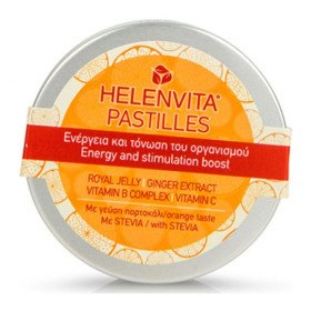 Helenvita Pastilles Γεύση Πορτοκάλι - Ενέργεια & Τόνωση, 28τμχ.