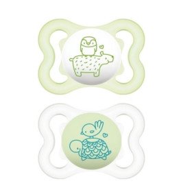 Mam Air Latex Πράσινη & Άσπρη 0-6m 2 τμχ