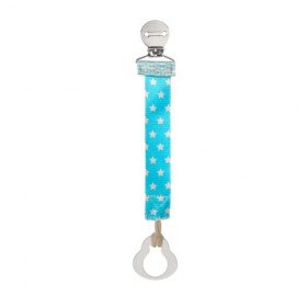 Chicco Pacifier Fashion Clip Κλιπ Πιπίλας σε Σιελ Χρώμα, 1 τεμάχιο