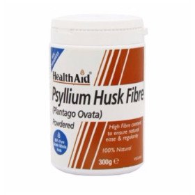 Health Aid Psyllium Husk Fibre Powder , Φυτικές Ίνες για Δυσκοιλιότητα , 300gr