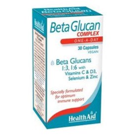 Health Aid BetaGlucan Complex, Συμπλήρωμα Διατροφής για Ενίσχυση του Ανοσοποιητικού 30 Veg .Caps