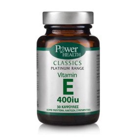 Power Health Vitamin E-400 IU , Βιταμίνη Ε με Αντιοξειδωτική Δράση 30caps