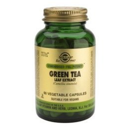 Solgar Sfp Green Tea Leaf Extract Συμπλήρωμα Διατροφής Πράσινο Τσάι Για Έλεγχο Του Βάρους 60 φυτικές κάψουλες