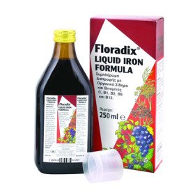 Power Health Floradix, Βιταμινούχο Συμπλήρωμα με Υγρό Σίδηρο για τη Μείωση της Κούρασης και της Ατονίας, 250ml