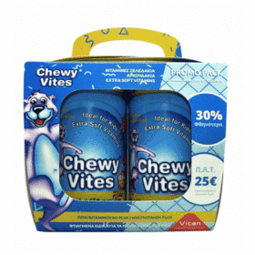 Vican Chewy Vites Kids Multi Vitamin Plus 2 x 60 μασώμενες ταμπλέτες
