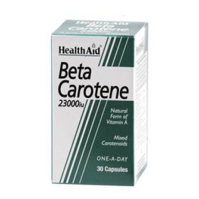 Health Aid Beta Carotene 23000iu Φυσική Προβιταμίνη Α 15mg 30caps