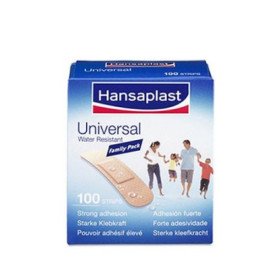 Hansaplast Universal Strips 1.9x7.2cm 100τμχ Αδιάβροχα Επιθέματα