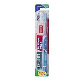 GUM 528 Technique Pro Medium Toothbrush Διαφανές-Γαλάζια, 1τμχ