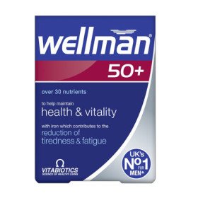 Vitabiotics Wellman 50+ , Εξειδικευμένο Συμπλήρωμα Διατροφής για Άνδρες από 50 Ετών και Πάνω, 30tabs