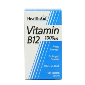 HEALTH AID VITAMIN B12 COBALAMIN 1000MG 100 VETABS