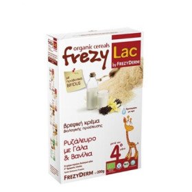 Frezyderm Frezylac Βρεφική Κρέμα Βιολογικής Προέλευσης Ρυζάλευρο Με Γάλα & Βανίλια 200g