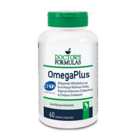 Doctors Formulas OmegaPlus Συμπλήρωμα Διατροφής, Φόρμουλα Ιχθυελαίων με Ελαιοευρωπαίνη & Εκχύλισμα Κόκκινου Σταφυλιού 60caps