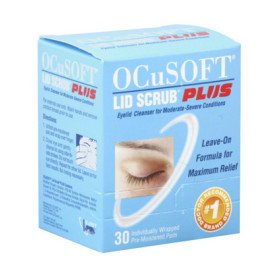 OcuSoft Eyelid Cleanser Pads, 30 pads : Εμποτισμένα πανάκια καθαρισμού βλεφάρων