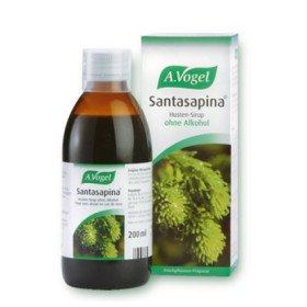 A.Vogel Santasapina Sirup, Σιρόπι από Φρέσκους Βλαστούς Piceae Αbietis, Αντιβηχικό, Μαλακτικό του Λαιμού, Aντικαταρροϊκό 200ml