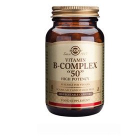 Solgar Vitamin B 50 Complex Συμπλήρωμα Διατροφής 100veg.caps.