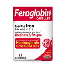 Vitabiotics Feroglobin 30 Κάψουλες Βραδείας Αποδέσμευσης