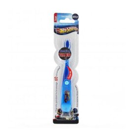 Flashing Timer Soft Toothbrush Hot Wheels Μπλε Οδοντόβουρτσα για Παιδιά που Αναβοσβήνει 1 Τεμάχιο