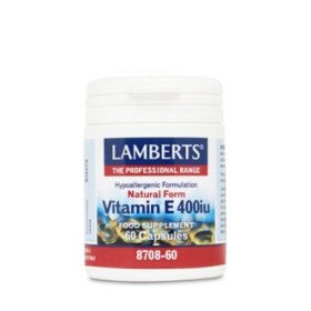 Lamberts Vitamin E 400 iu Natural form, 60caps